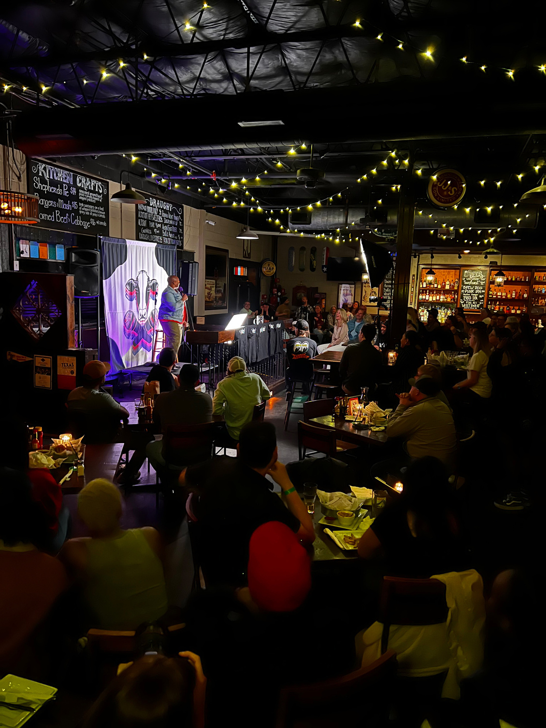 Experience the laughter at Cowabunga Comedy Nights, a highlight of Downtown Plano's vibrant nightlife.