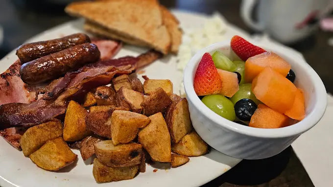 Experience upscale dining with a cozy twist at Maple Bacon Restaurant.